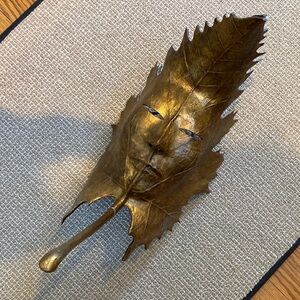 LAST CHANCE Mask Venice Italy 1990’s golden leaf man